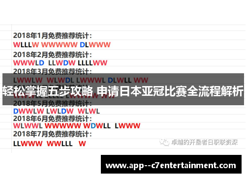 轻松掌握五步攻略 申请日本亚冠比赛全流程解析